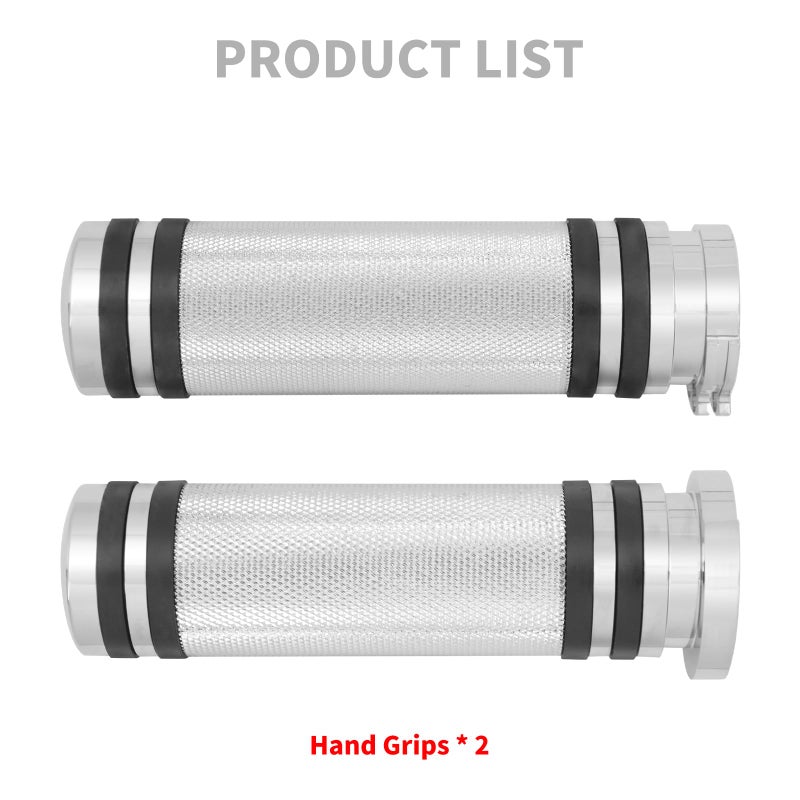 HDBUBALUS Motorcycle 1" Hand Grips Handlebar Grips Fit for Harley Sportster Touring Dyna Softail Custom 1 Pair - Image 5